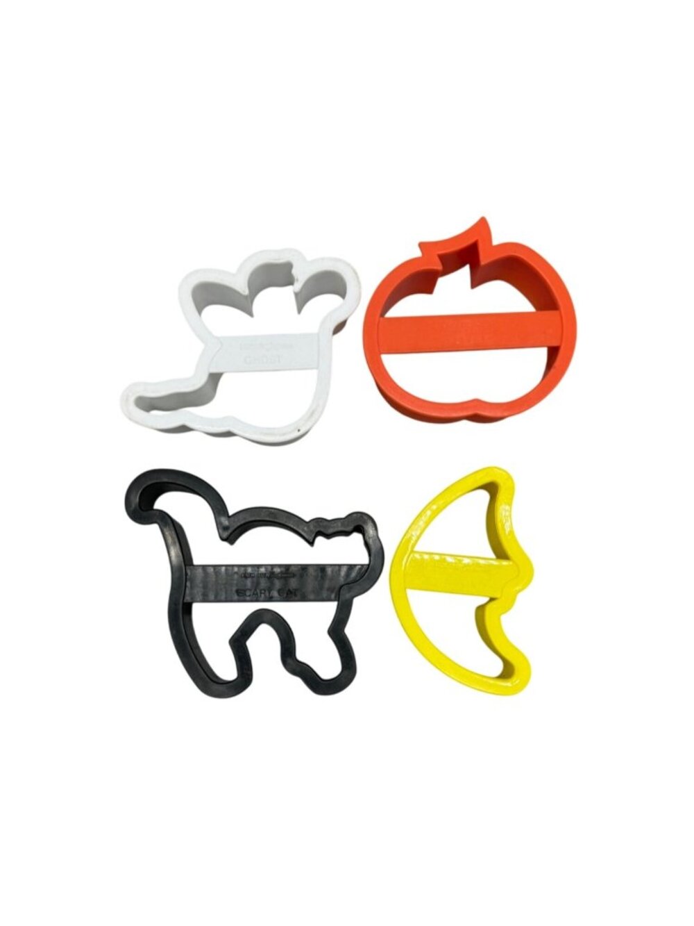Halloween-Cookie Cutter Set 4 Pieces By Fox Run: Scary Cat Moon Pumpkin & Ghost
